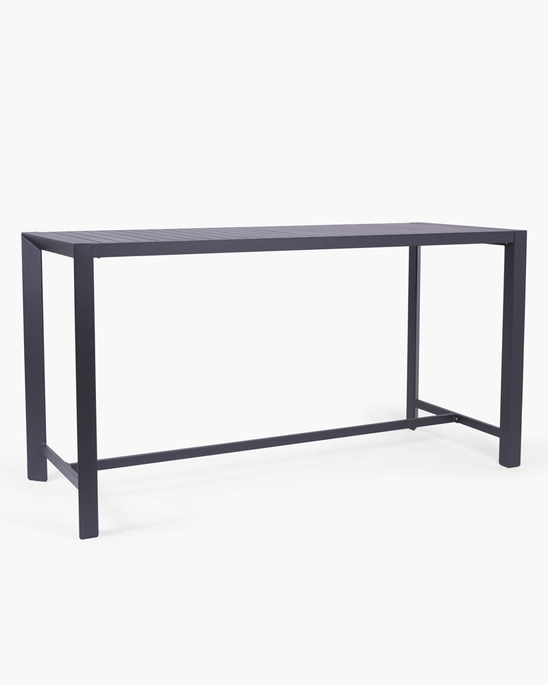 Raglan Outdoor Bar Leaner 200X80Cm 105H, Charcoal