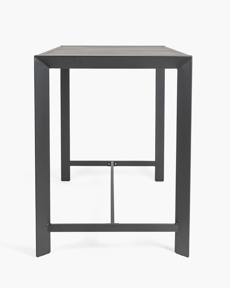 Raglan Outdoor Bar Leaner 200X80Cm 105H, Charcoal