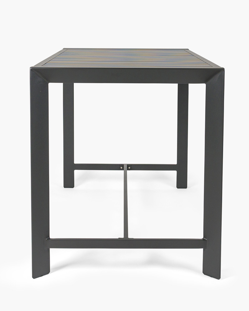 Raglan Outdoor Bar Leaner - 200X80Cm 90H, Charcoal