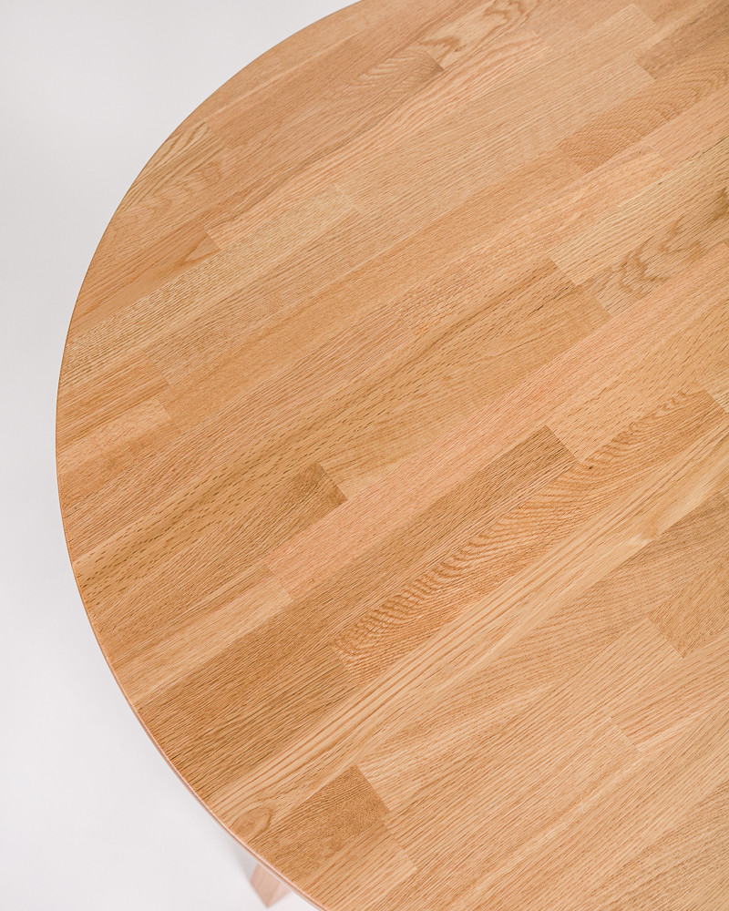 Stockholm Oak Bar Leaner - 80Cm Dia 90H, Natural