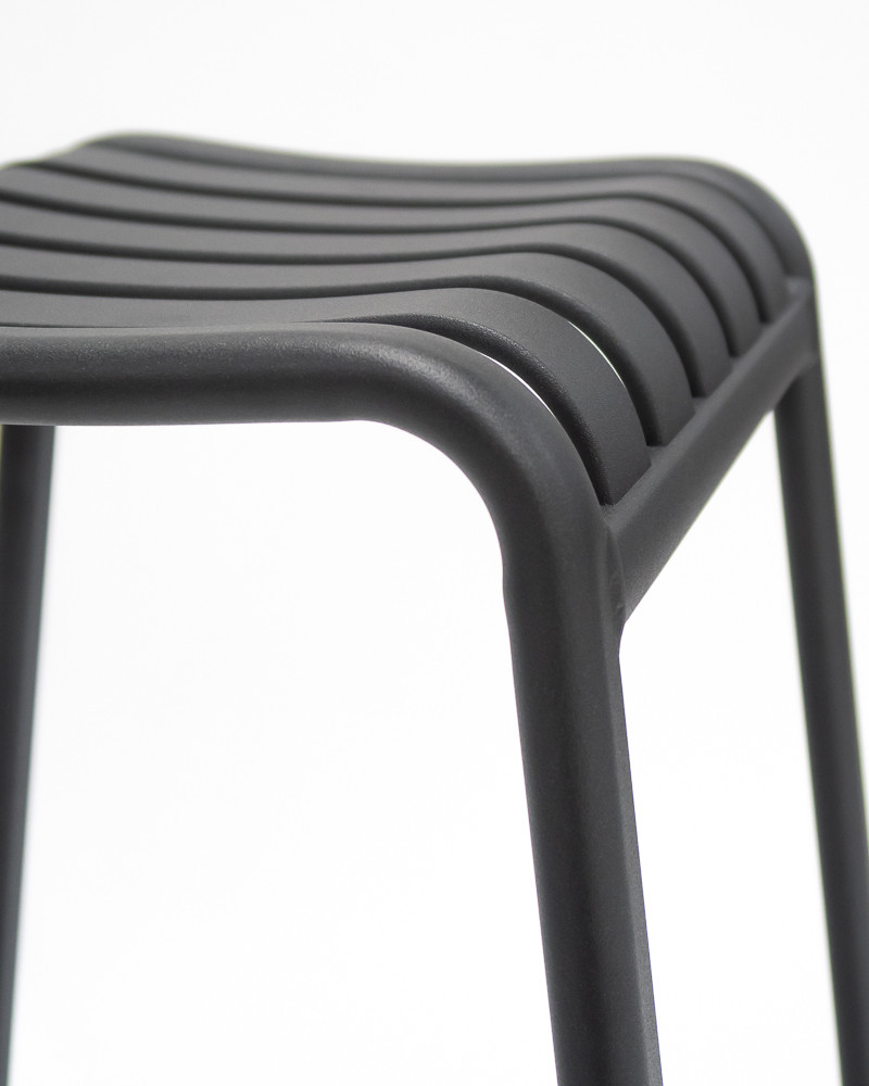 Atticus Bar Stool - Charcoal, 45 Cm