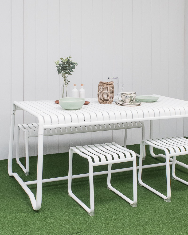 Atticus Bar Stool - White, 45 Cm