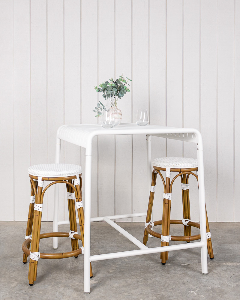 Cannes Barstool - Pure White, 65Cm
