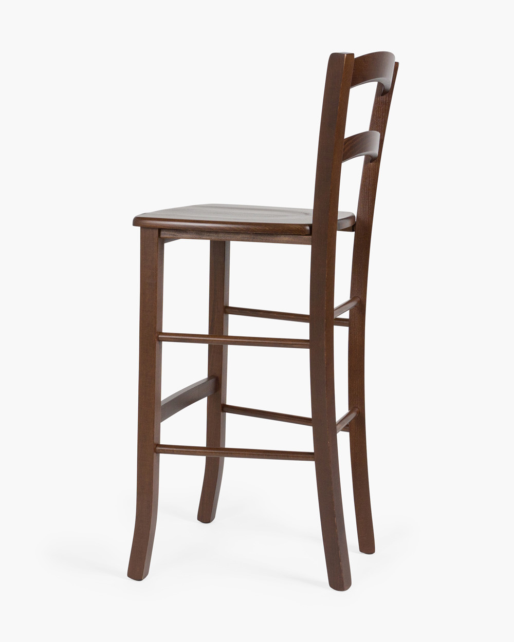 Como Bar Stool - Walnut,  Timber Seat 72Cm