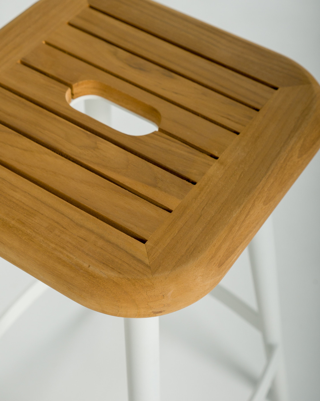 Denver Bar Stool - White, 65Cm