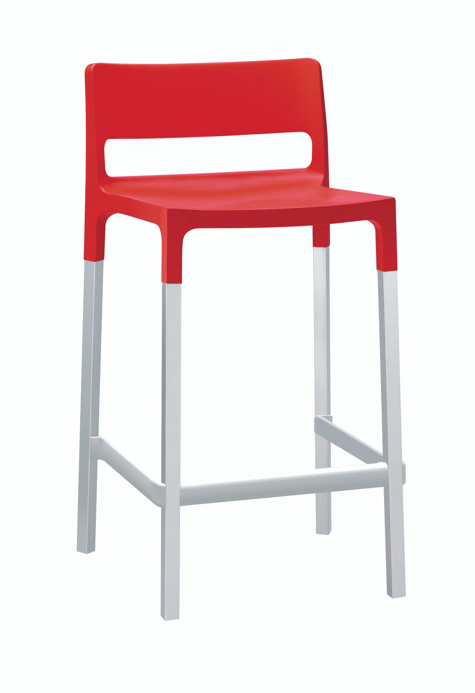 Divo Bar Stool - Red, 65Cm