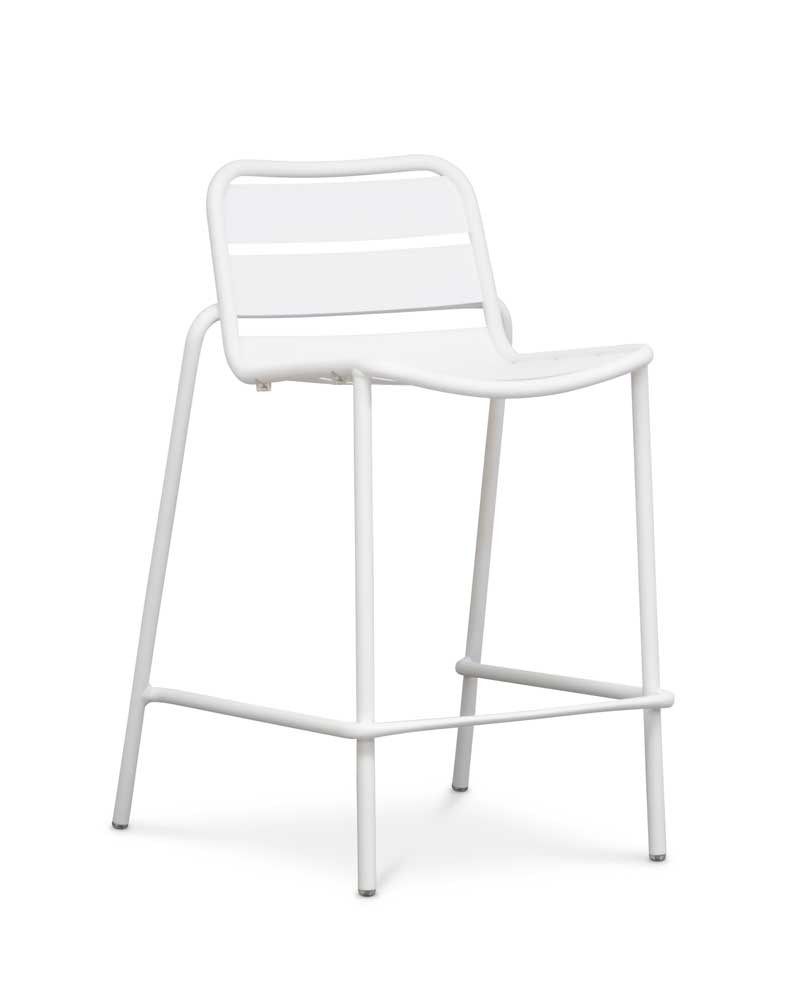 Frankie Bar Stool - White, 65Cm