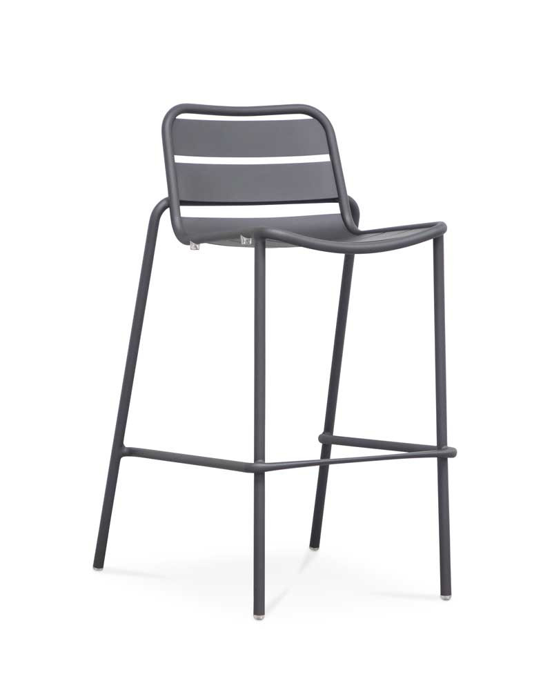 Frankie Bar Stool - Charcoal, 75Cm
