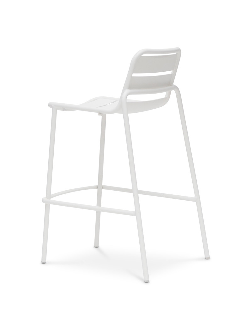 Frankie Bar Stool - White, 75Cm