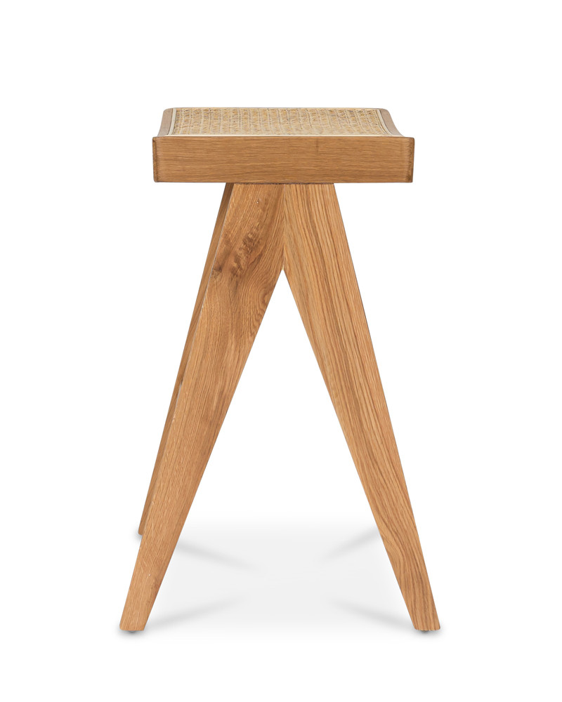 Harriet Barstool - Natural With Cane Seat, 65Cm