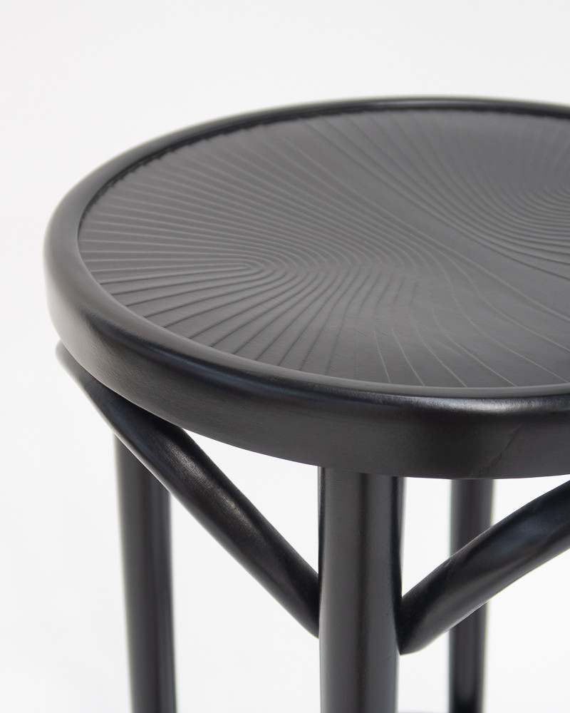 Hoop Bar Stool - Black, 80Cm
