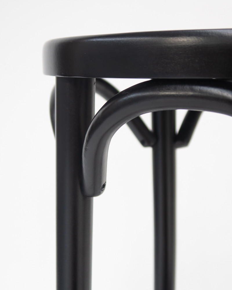 Hoop Bar Stool - Black, 80Cm