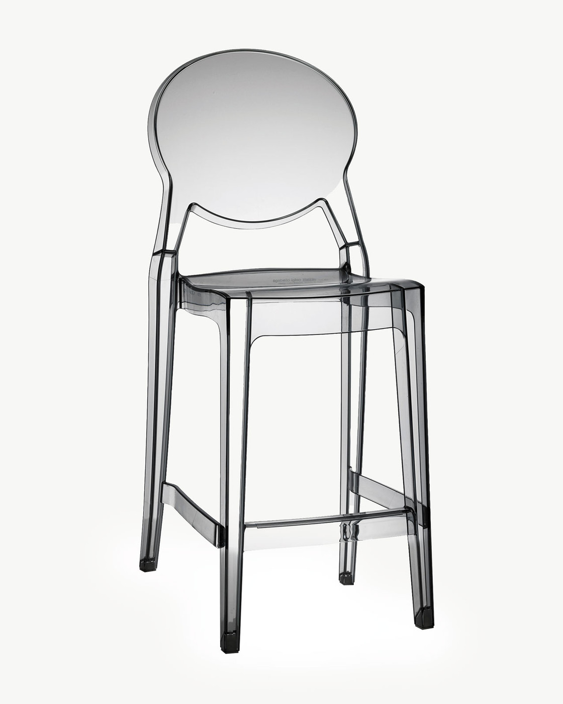 Igloo Bar Stool - Transparent, 65Cm