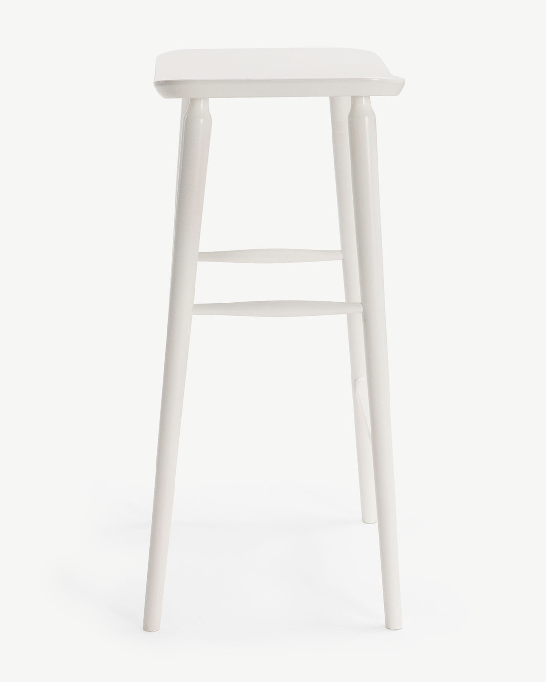 Mackenzie Bar Stool - White, 75Cm