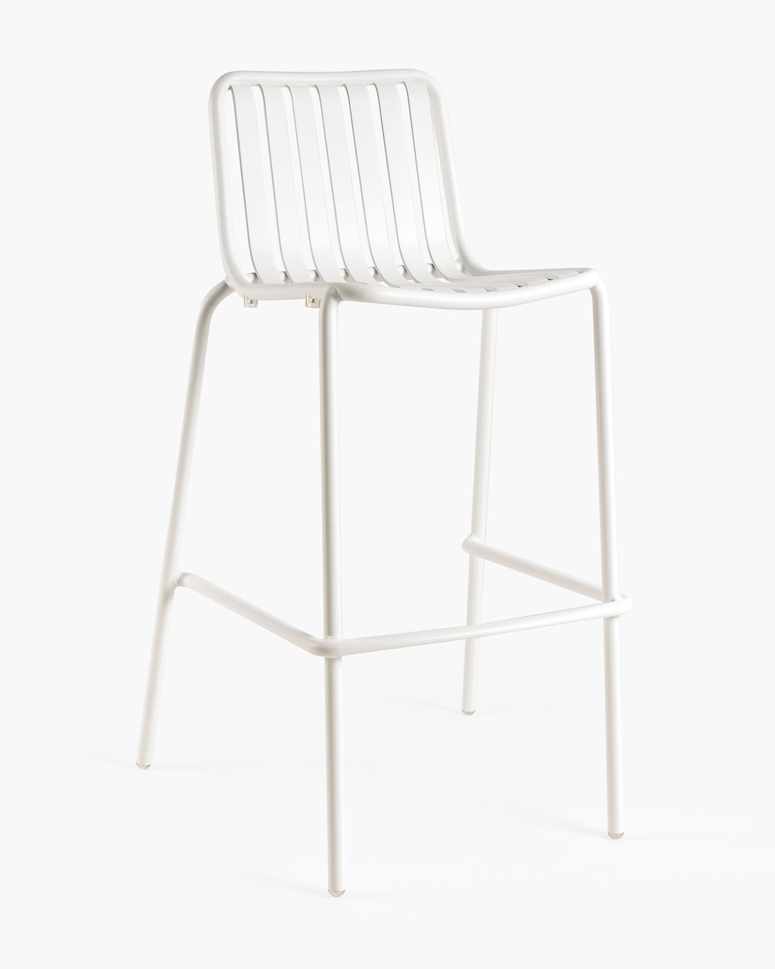 Parker Bar Stool - Matt White, 75 Cm