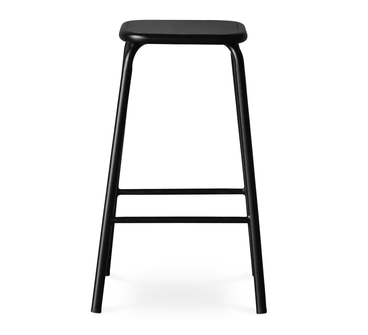 Pedro Bar Stool - Matt Black, 78Cm