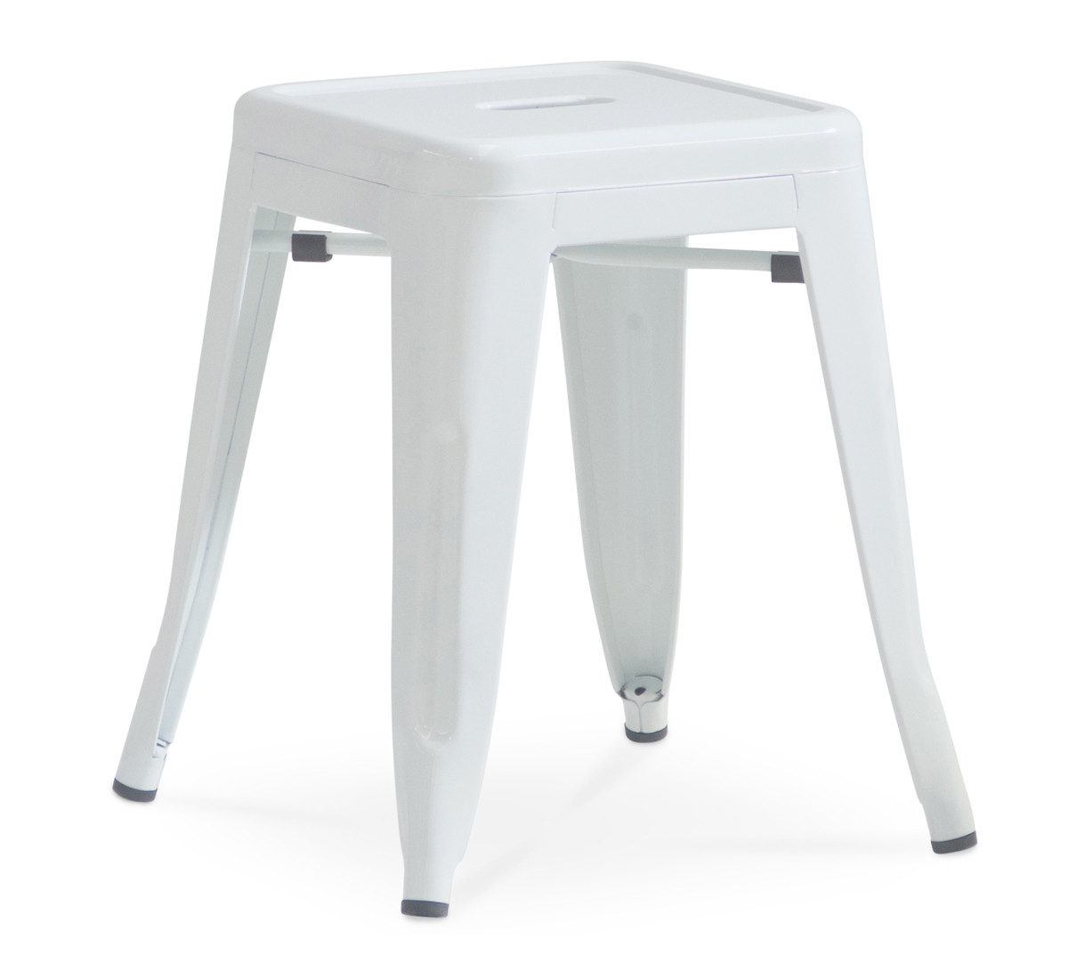 Tolix Replica Bar Stool - White, 45Cm