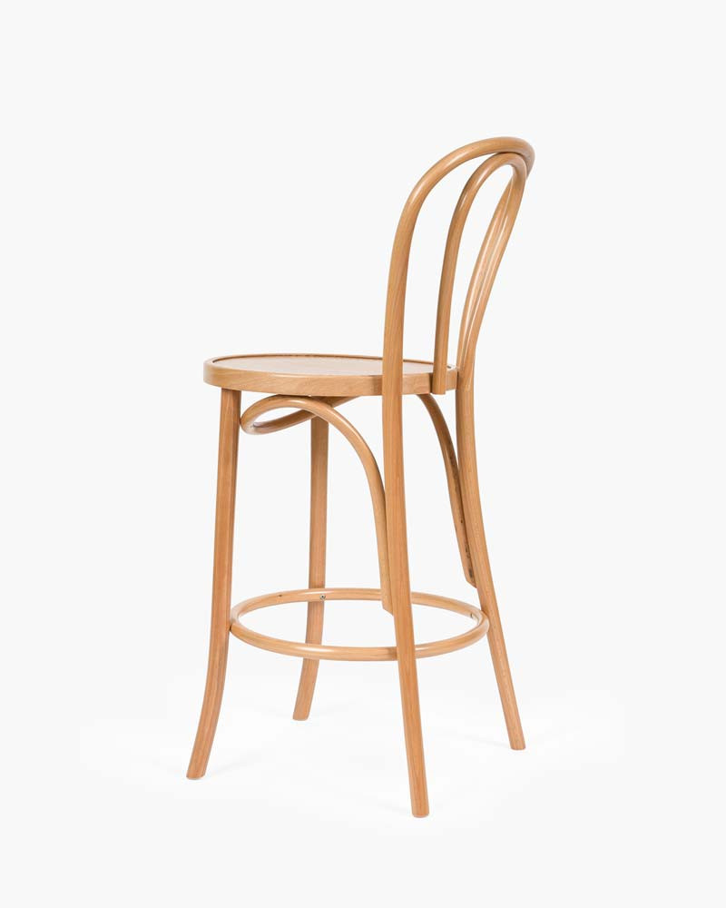 Twist Bentwood Bar Stool - Natural, 65Cm