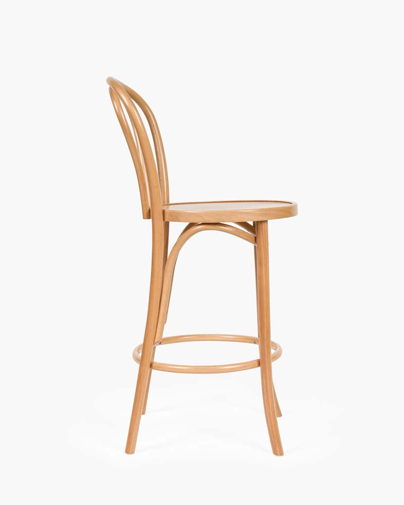Twist Bentwood Bar Stool - Natural, 65Cm
