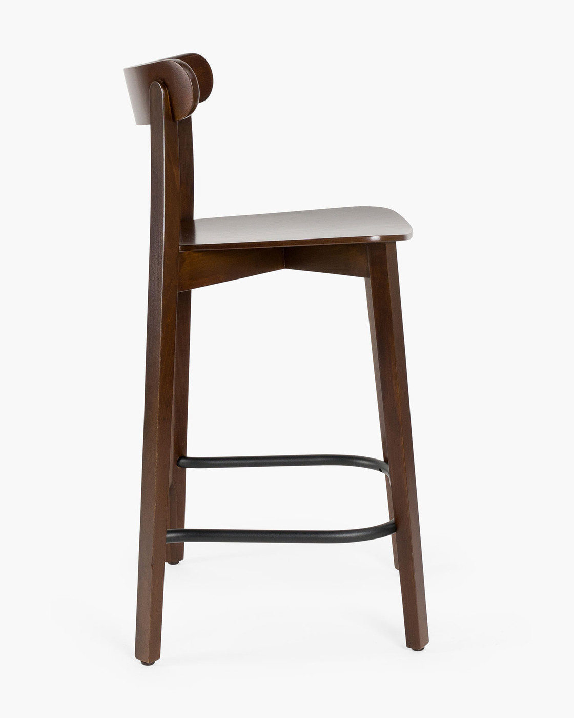 Icho Bar Stool - Walnut, 65Cm