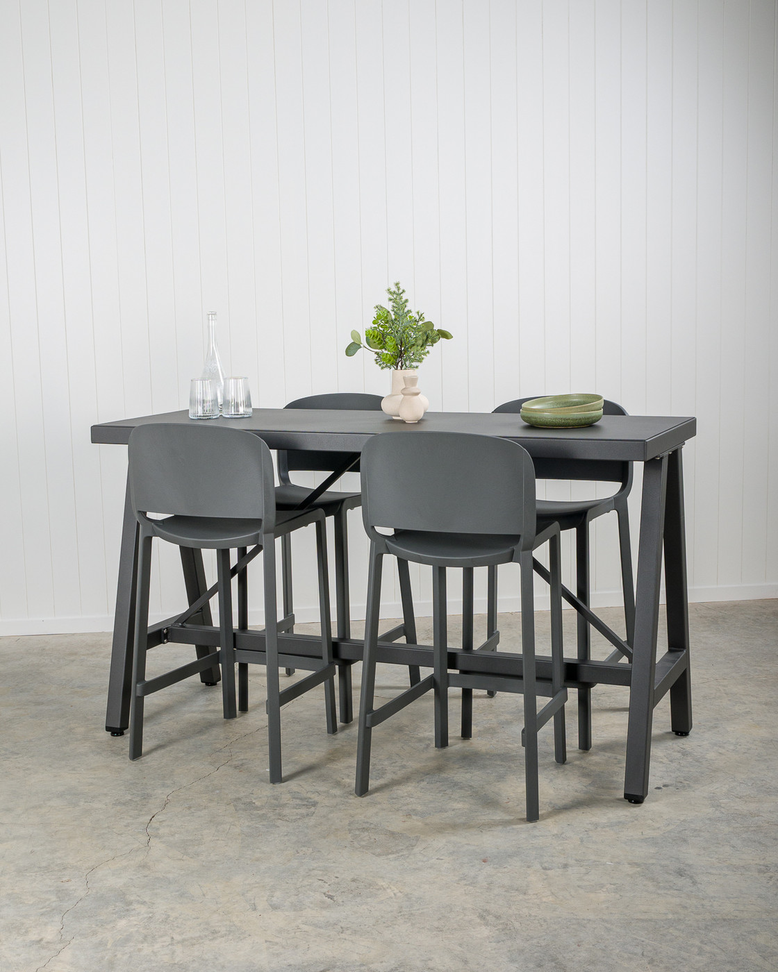 Dome 262 Bar Stool - Anthracite, 66.5Cm