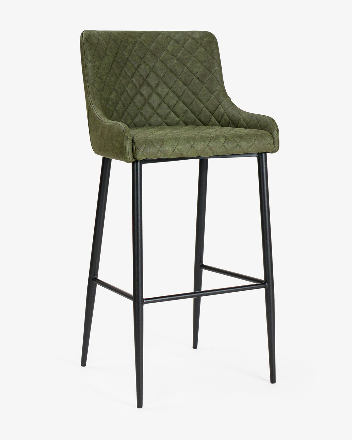 Brian Bar Stool - Forest Green, 75Cm