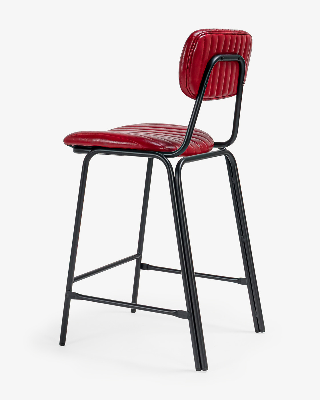 Barry Bar Stool - Burgundy, 65Cm