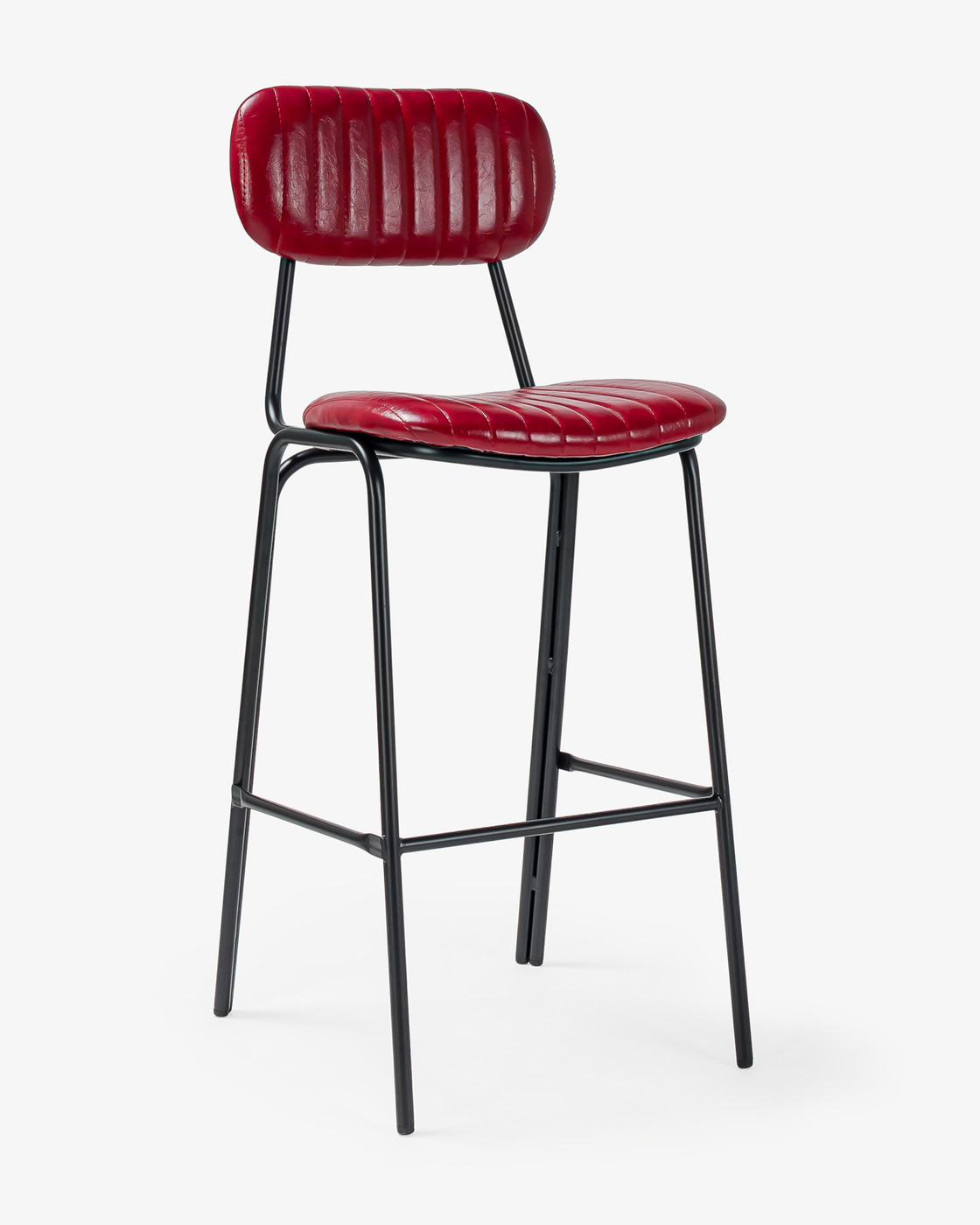 Barry Bar Stool - Burgundy, 75Cm