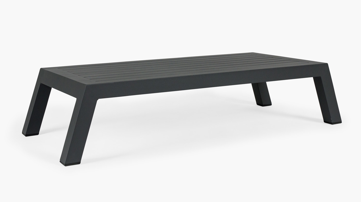 Leigh Outdoor Coffee Table, Medium - Charcoal