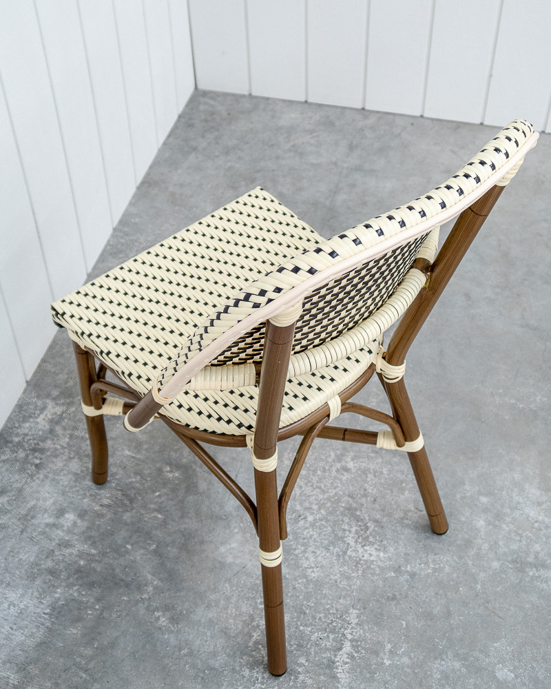 Fleur Chair - Ivory/Black