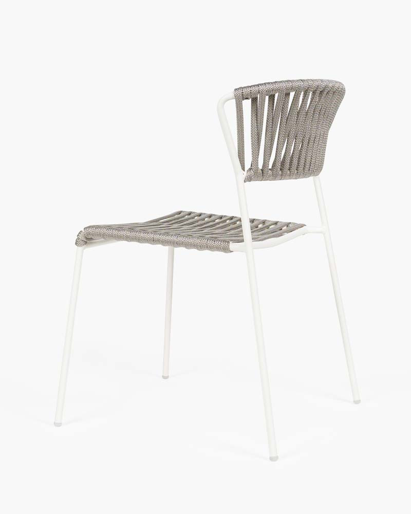 Lisa Filo Chair - Linen With Silver Nautica Rope