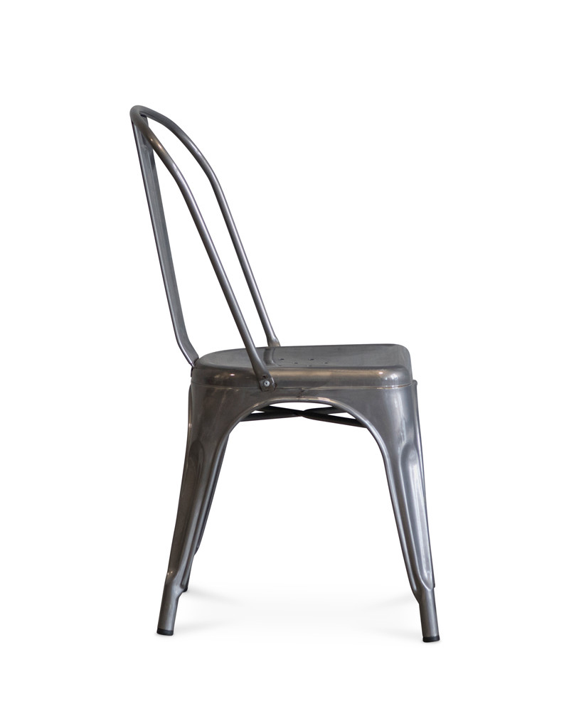 Tolix Replica Chair - Raw Metal Varnish