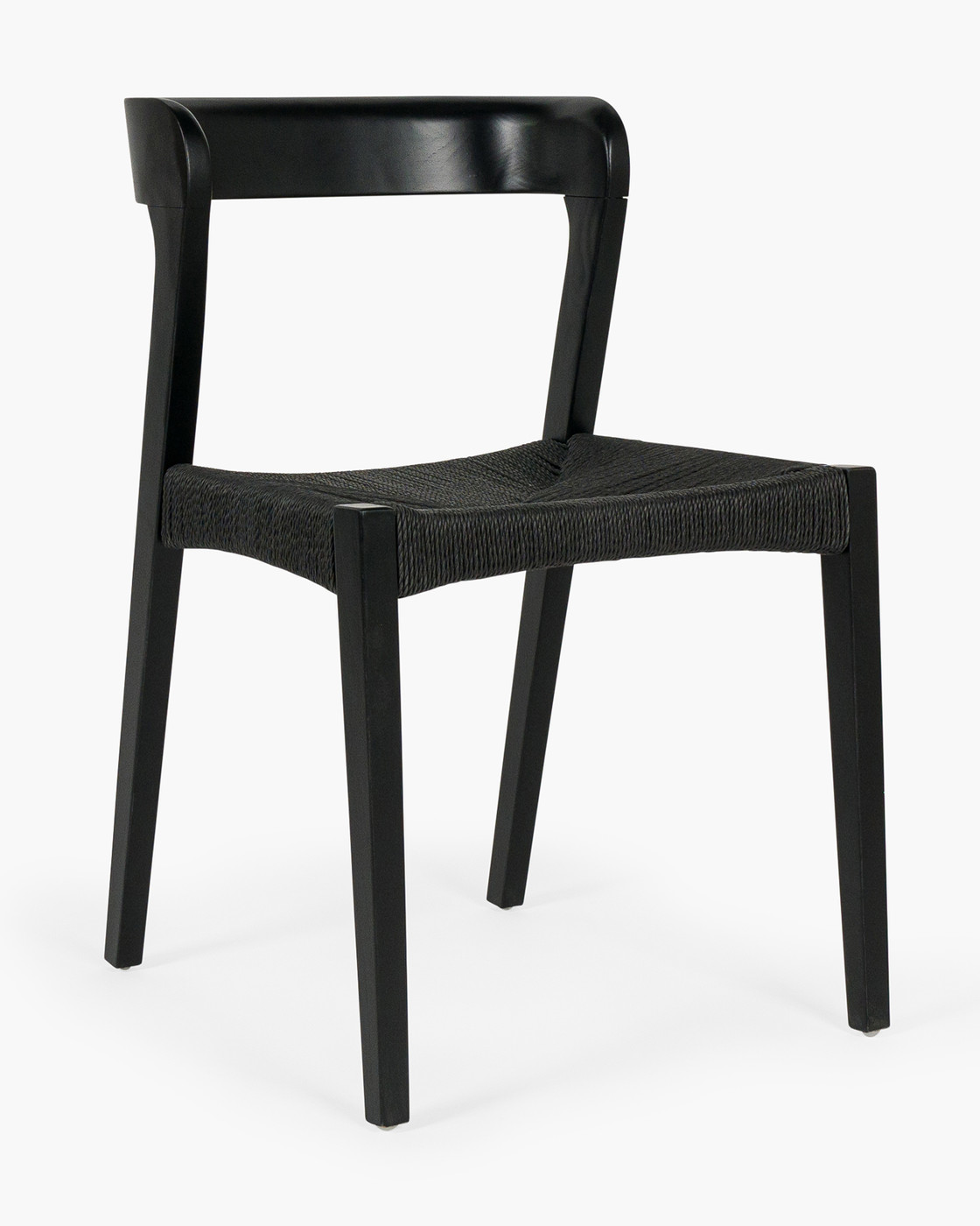 Grace Chair - Black, Black Rope Seat