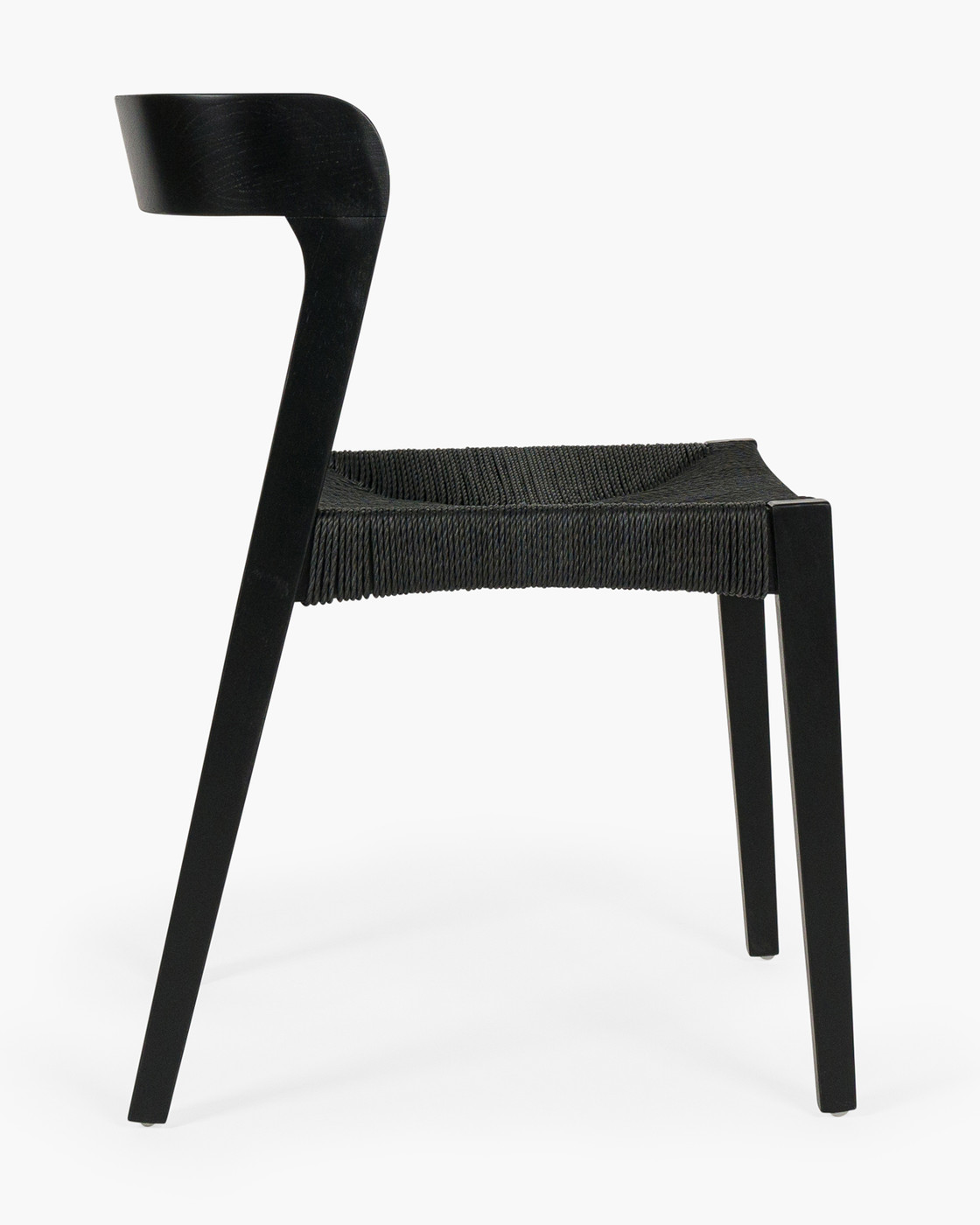Grace Chair - Black, Black Rope Seat