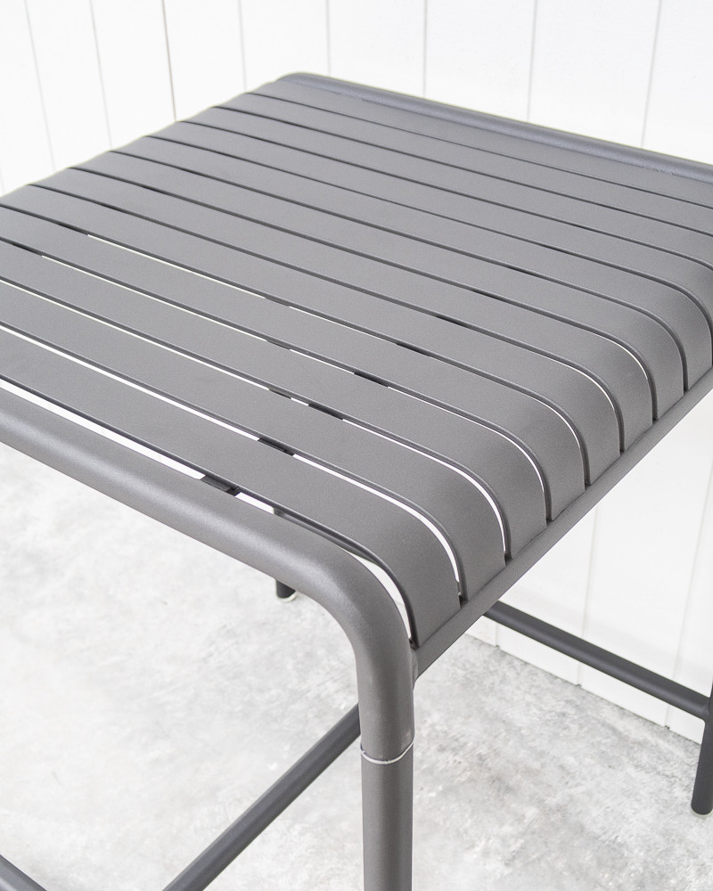 Atticus Outdoor Aluminium Table - 740X770, Charcoal