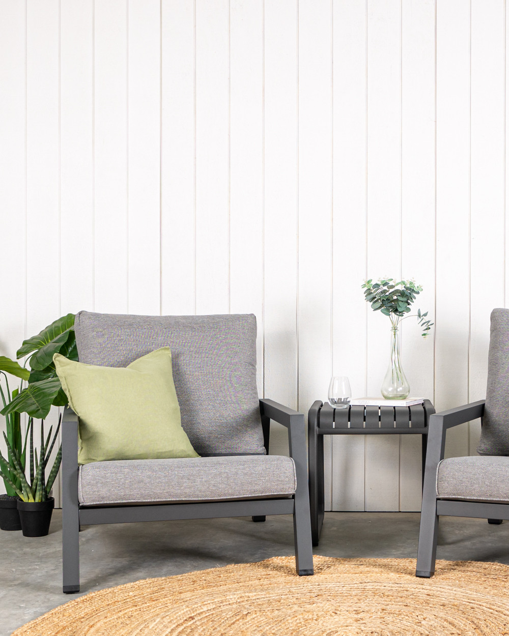 Leigh Outdoor Armchair - Charcoal