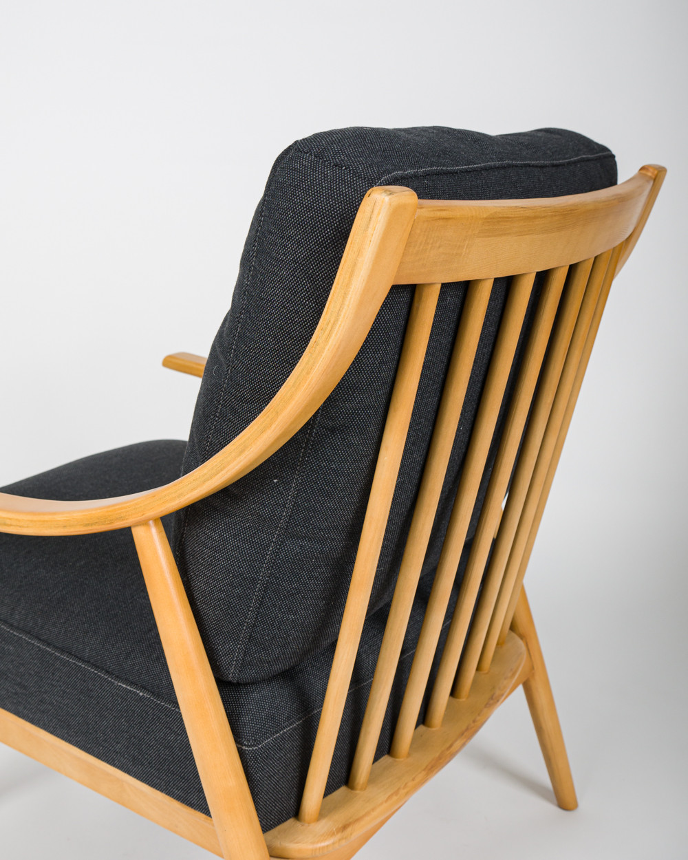 Farrah Fabric Armchair - Black