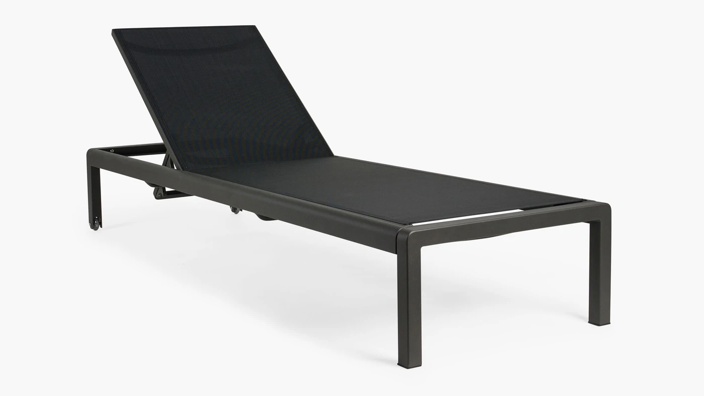 Matakana Sun Lounger - Charcoal