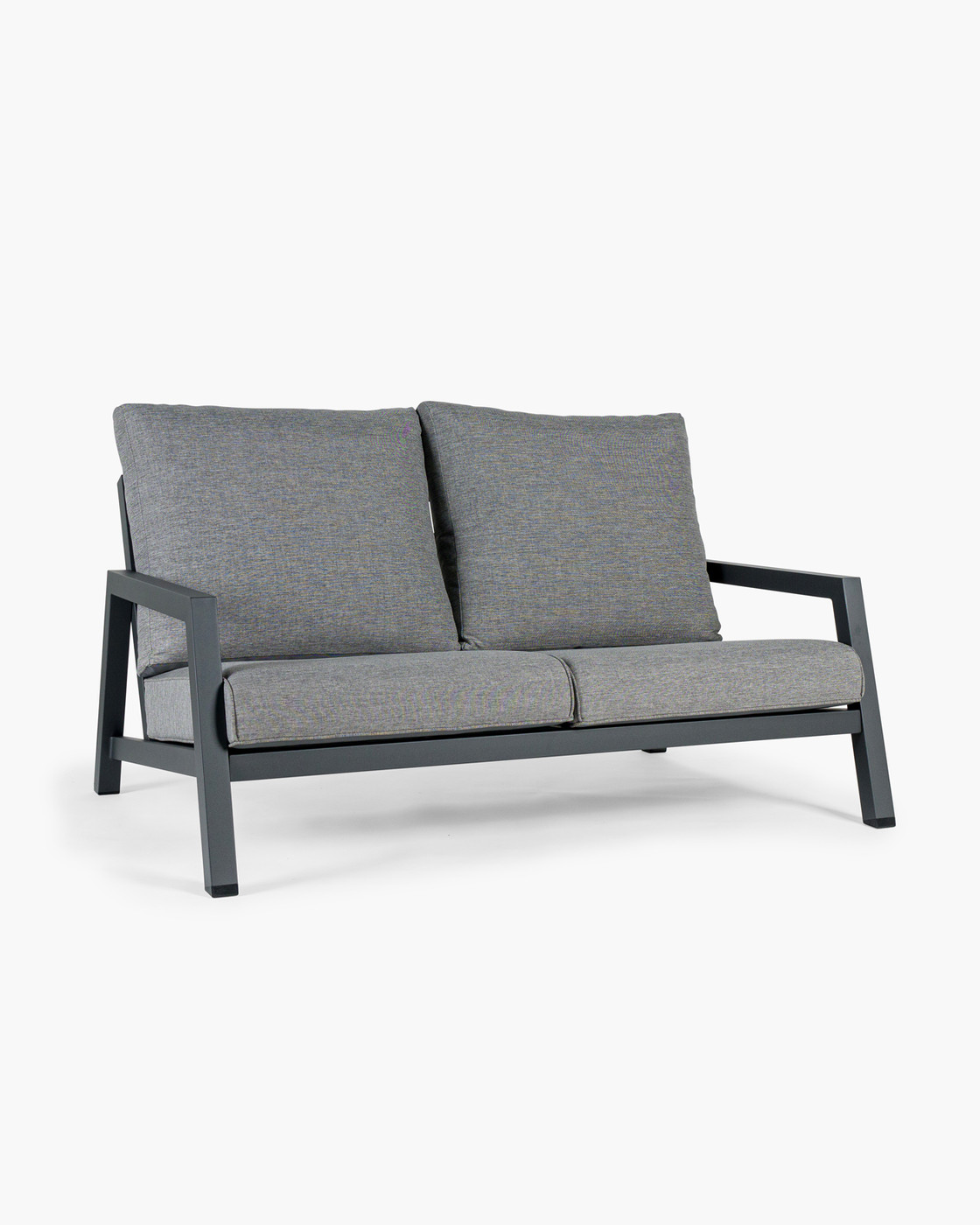 Leigh Outdoor Sofa - Two Seater, Charcoal