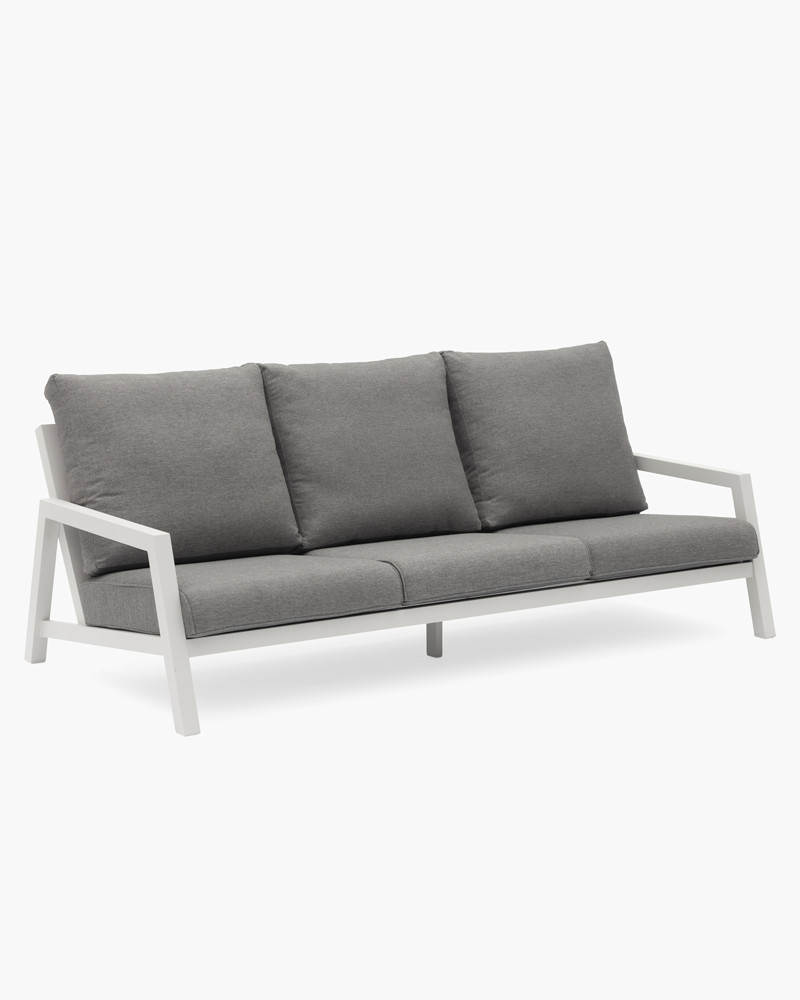 Leigh Outdoor Sofa - Three Seater , White