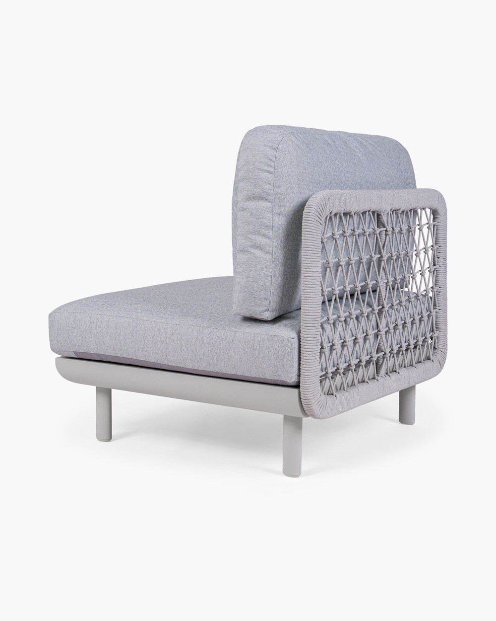 Waiheke Outdoor Middle Chair - Light Grey