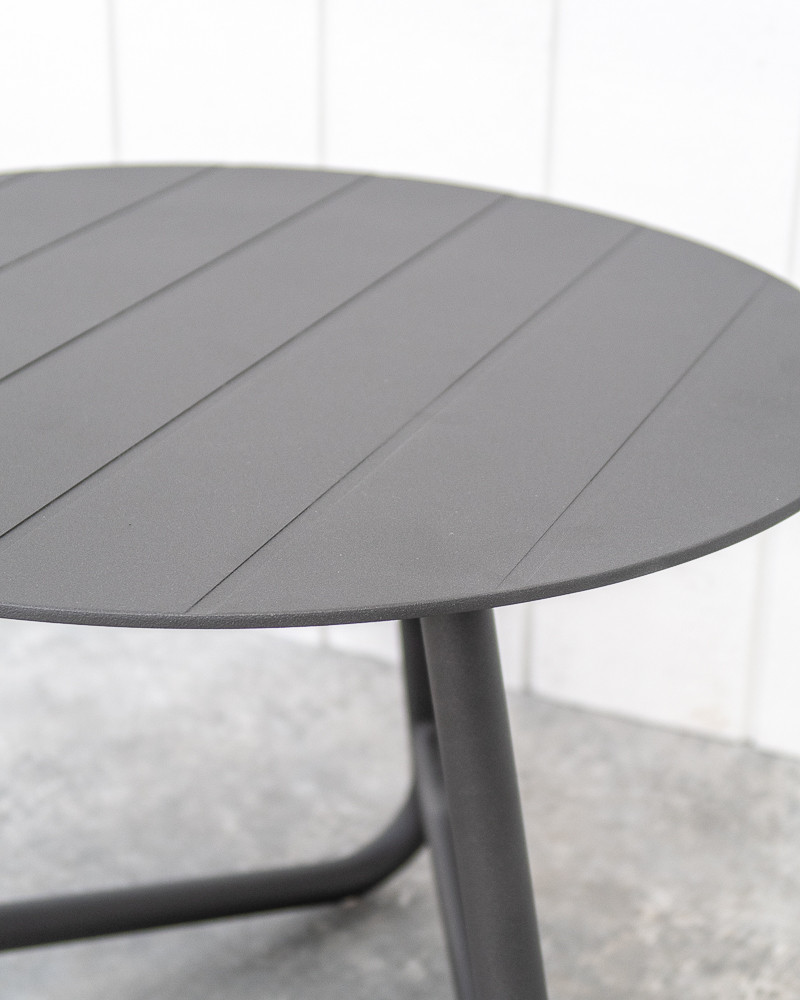 Palmer Outdoor Aluminium Side Table - Charcoal