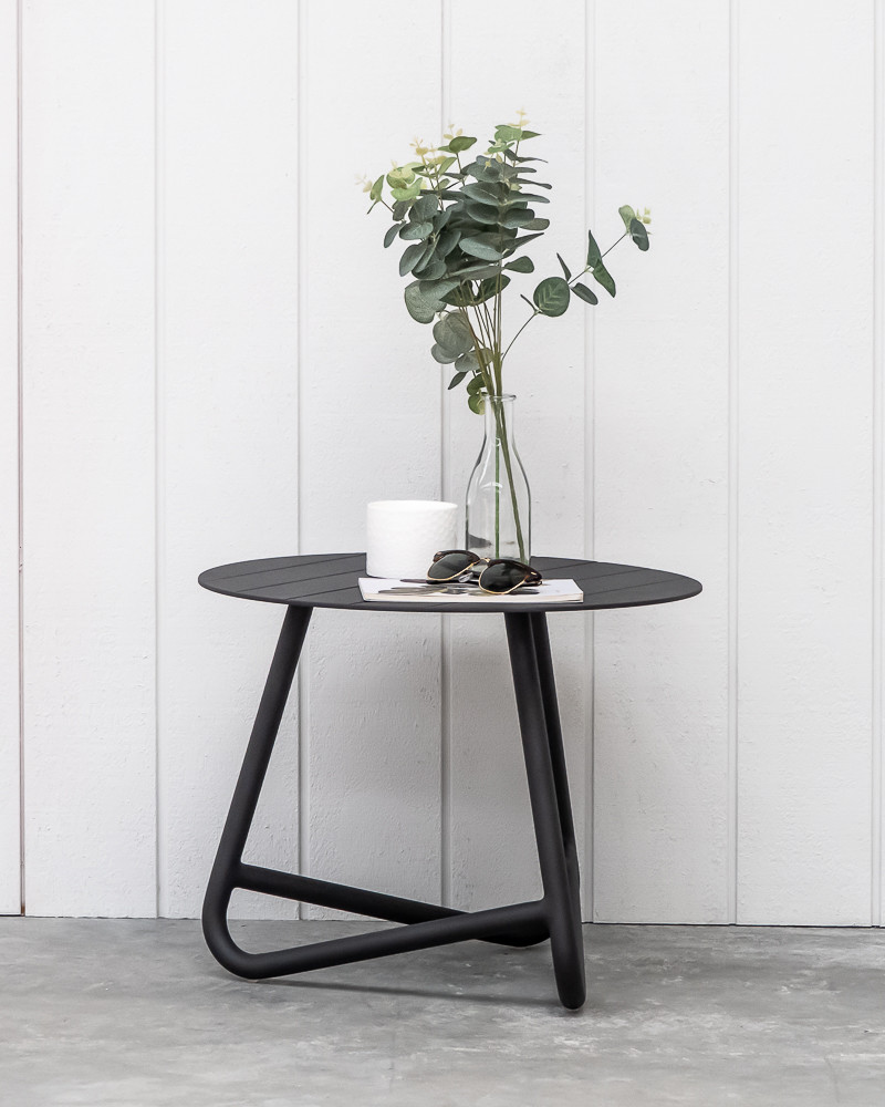 Palmer Outdoor Aluminium Side Table - Charcoal