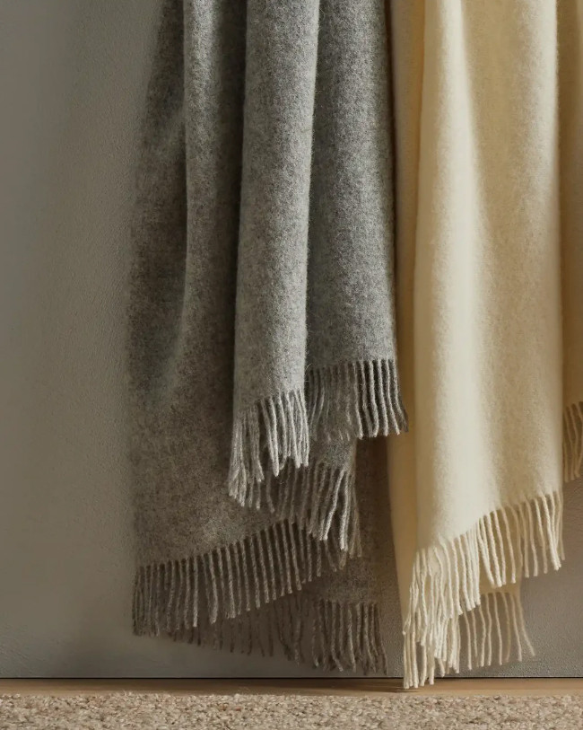 Weave Nevis Throw - 130x200cm, Snow