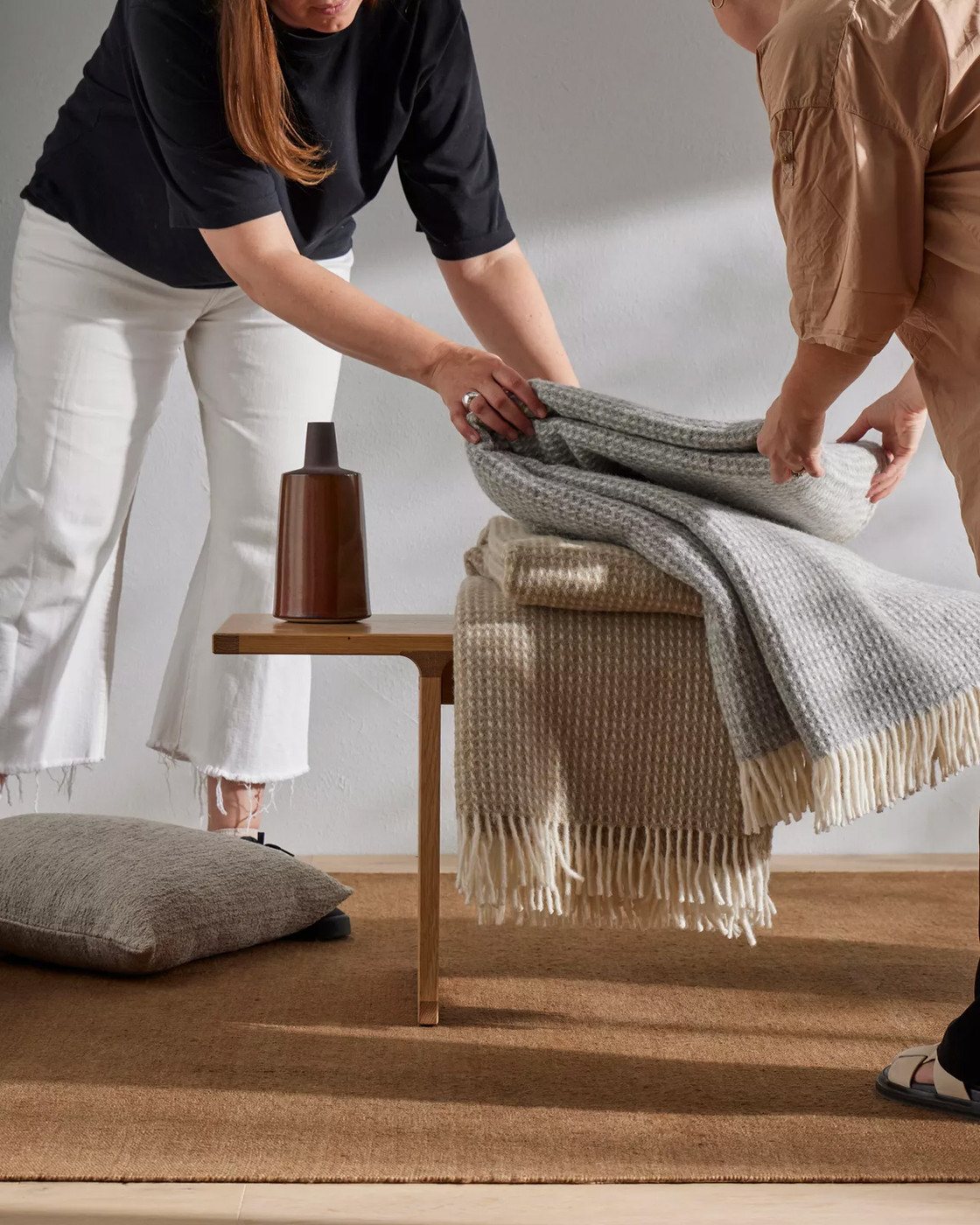 Weave Breckon Throw - 140x240cm, Hazel