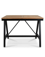 Harper Aluminium Bar Leaner Base - 1190*790*90H, Black