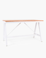 Harper Aluminium Bar Leaner Base - 1590*790*90H, White