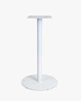Hydra Round Bar Leaner Base - 58 Dia X 105Cm H - White