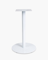 Hydra Round Bar Leaner Base - 58 Dia X 90Cm H, White