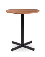 Star Aluminium Bar Leaner Base -105H, Black